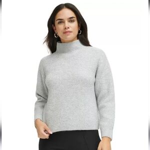 Calvin Klein Women's Gray Sequin-Embellished Knit Sweater